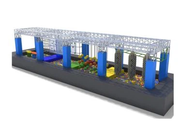 Iekštelpu Ninja kurss trampolīna parkam